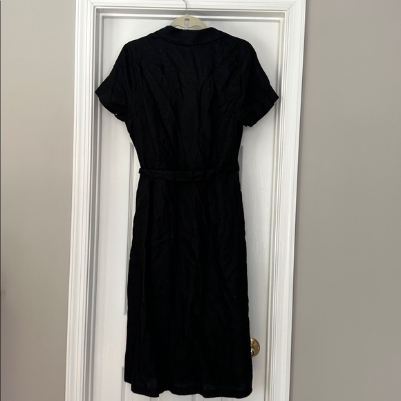 100% European Linen Button Front Dress - Picture 6 of 14